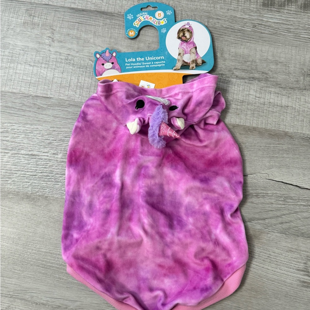 New Squishmallow Unicorn Dog Costume Medium